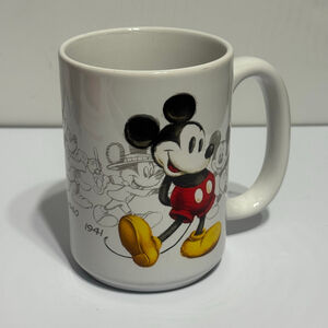 Disney Store Mickey Mouse Evolution 2003 Coffee Mug Vintage